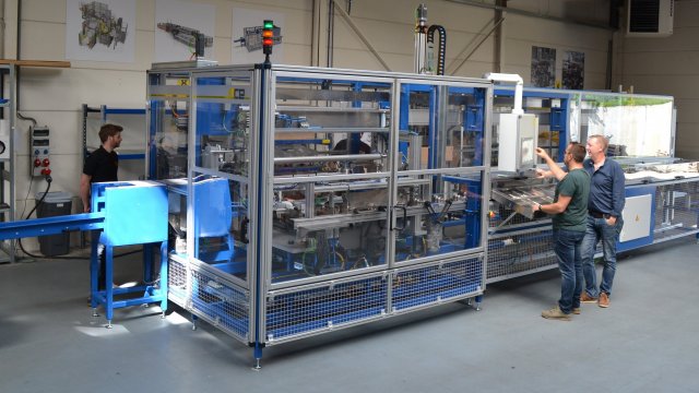 ACE development en engineering Rockfon oplevering inpaklijn